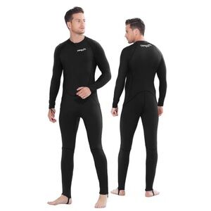 NWOT COPOZZ man’s  black full body UV protection rash hard wetsuit Size M